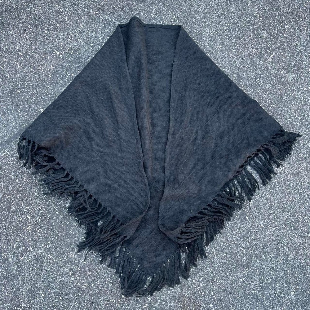 Saks Fifth Avenue 100% Virgin Wool Poncho